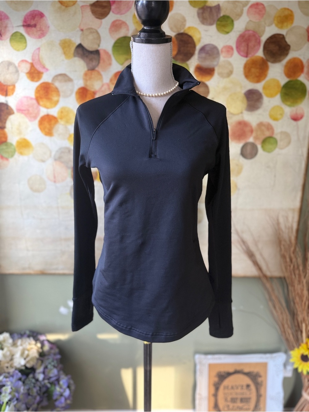 adidas  Long-Sleeve Half-Zip Pullover